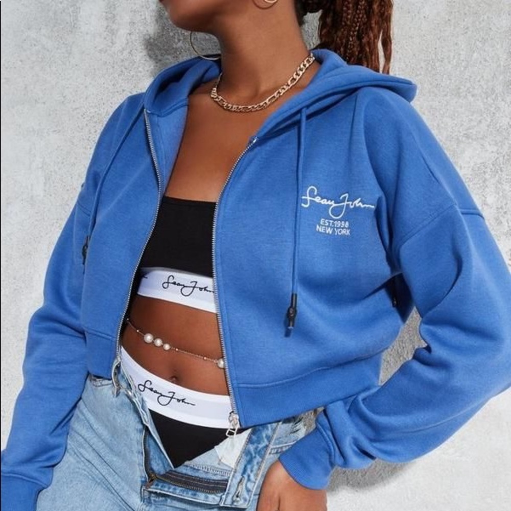 Sean John x missguided cropped hoodie